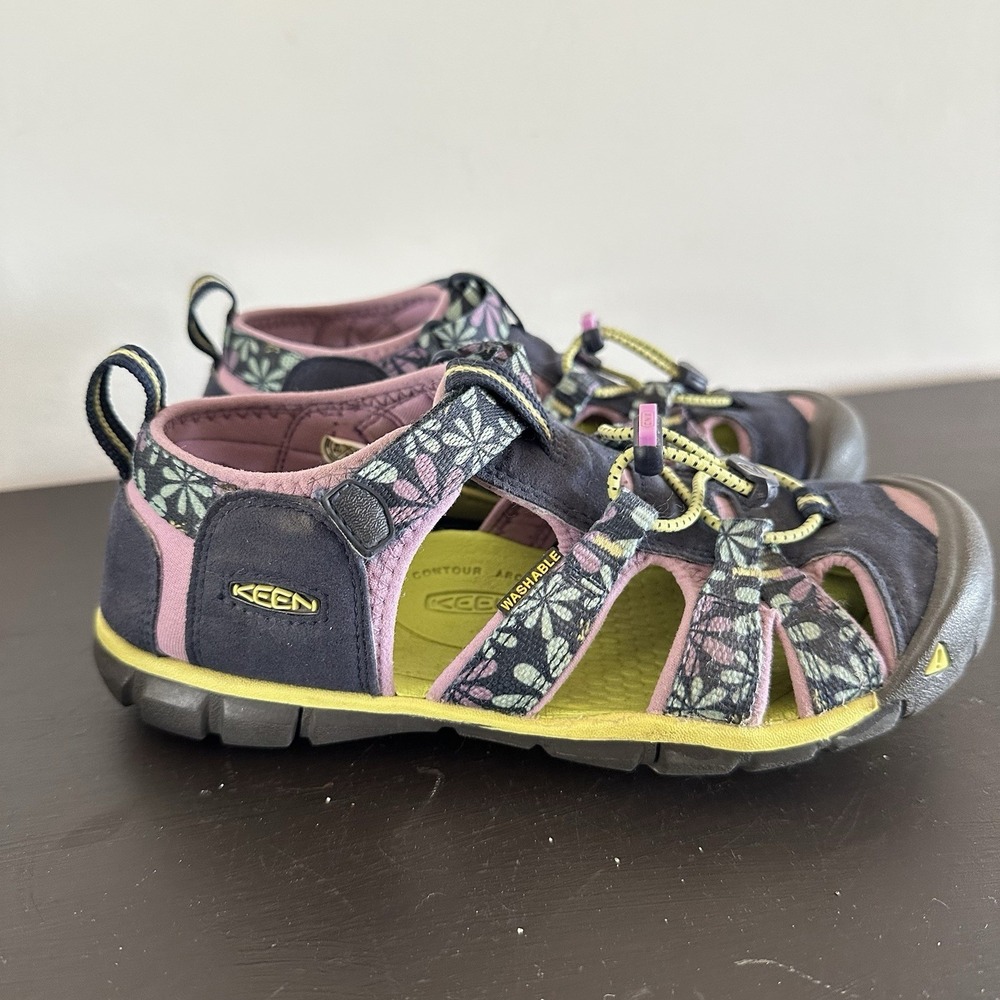 KEEN Seacamp 3 CNX Closed Toe Sandals, Black Iris/African Violet Sz 2 US Unisex
